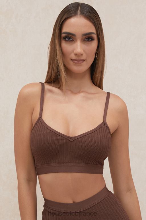 House of CB bralette bandage chocolat evie N888H776 vêtements