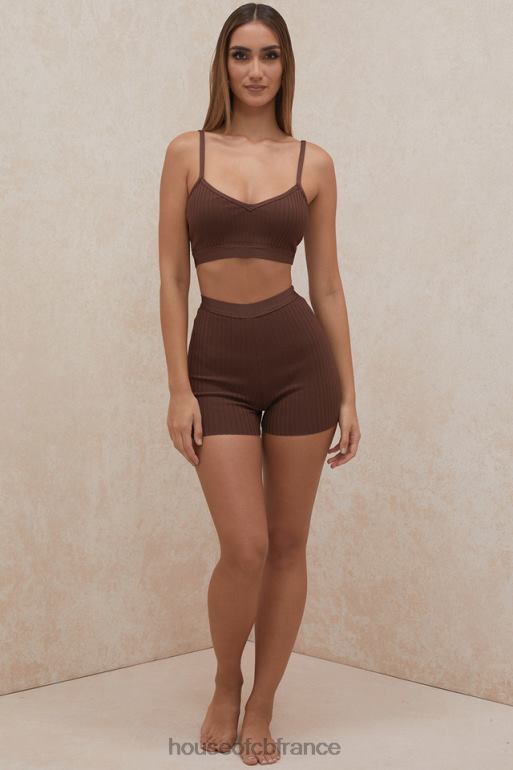 House of CB bralette bandage chocolat evie N888H776 vêtements