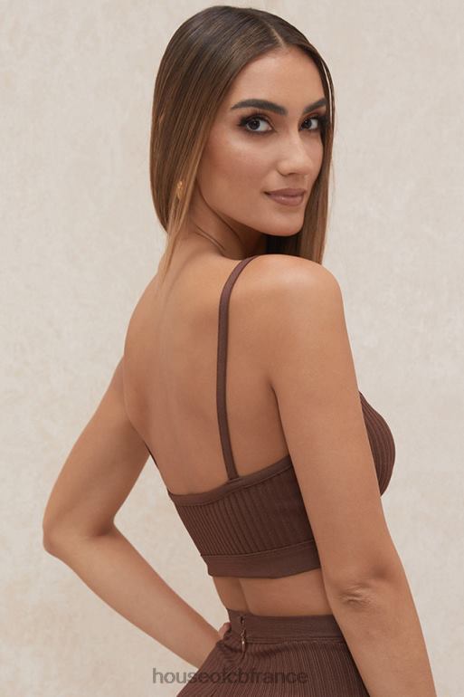 House of CB bralette bandage chocolat evie N888H776 vêtements
