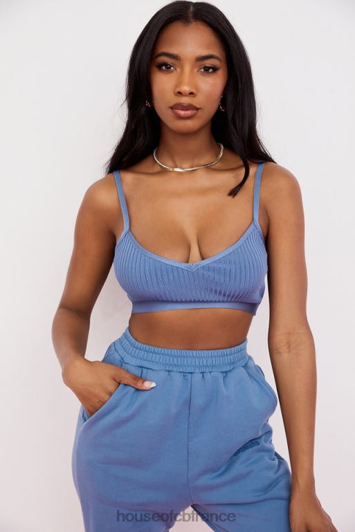 House of CB bralette bandage evie azur N888H759 vêtements