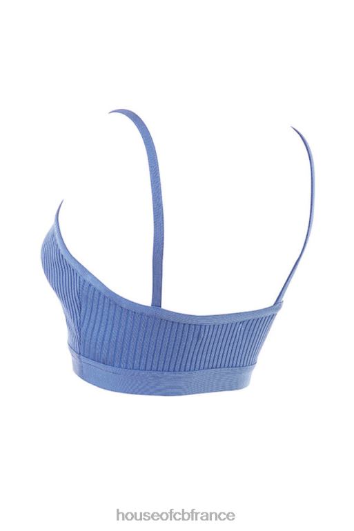 House of CB bralette bandage evie azur N888H759 vêtements
