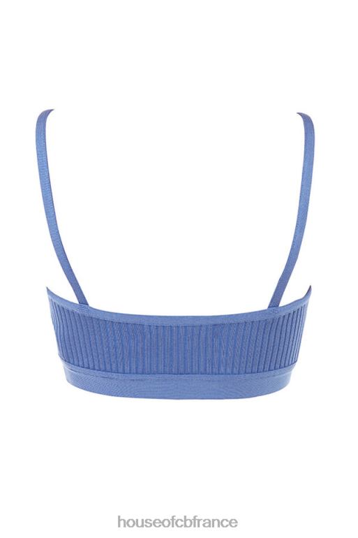 House of CB bralette bandage evie azur N888H759 vêtements