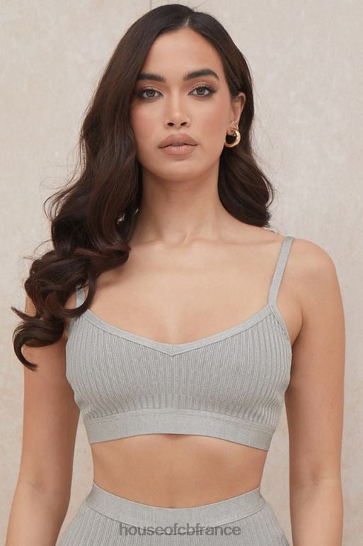 House of CB bralette bandage evie gris chiné N888H1057 vêtements