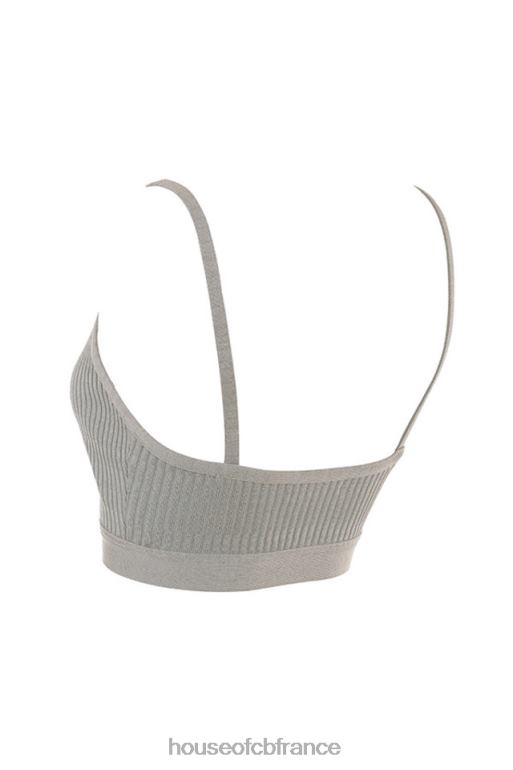 House of CB bralette bandage evie gris chiné N888H1057 vêtements