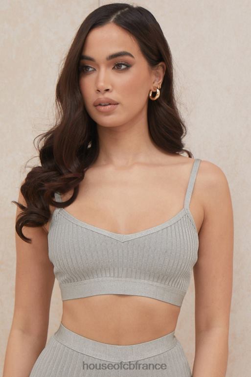 House of CB bralette bandage evie gris chiné N888H1057 vêtements