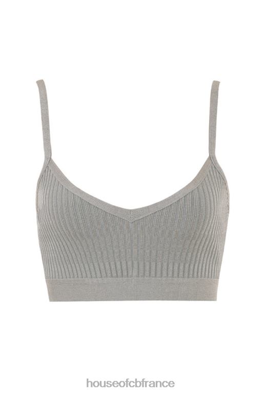 House of CB bralette bandage evie gris chiné N888H1057 vêtements