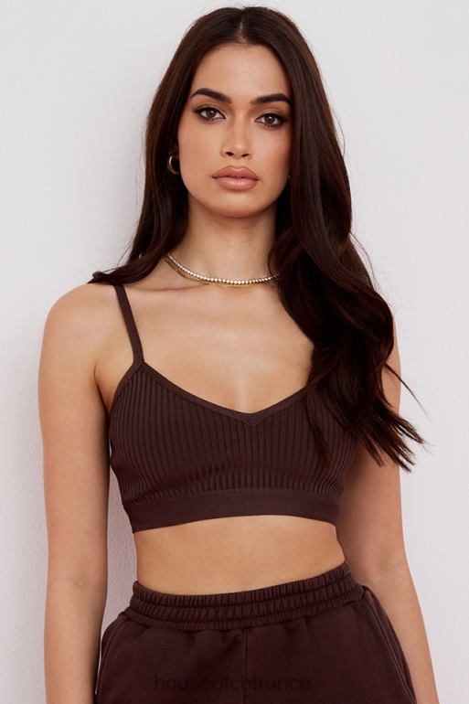 House of CB bralette bandage evie marron N888H760 vêtements