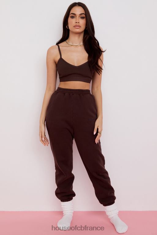 House of CB bralette bandage evie marron N888H760 vêtements
