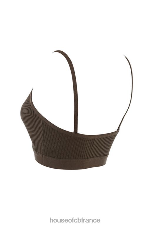 House of CB bralette bandage evie marron N888H760 vêtements