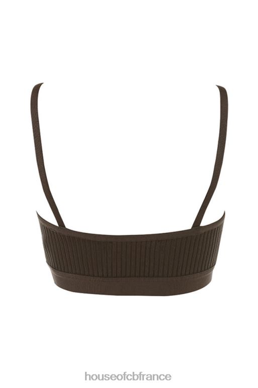 House of CB bralette bandage evie marron N888H760 vêtements