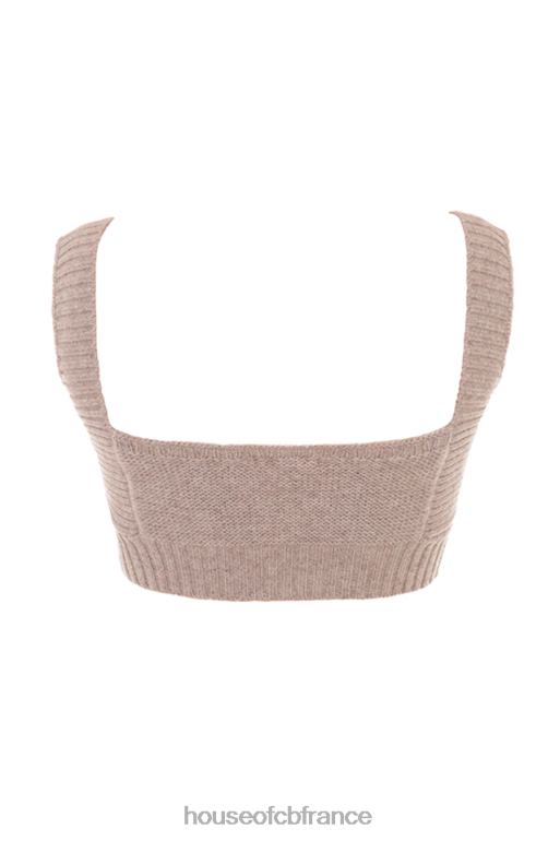 House of CB bralette en laine naturelle d\'orge adhara N888H649 vêtements