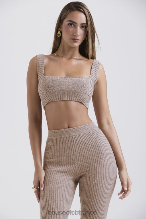 House of CB bralette en laine naturelle d\'orge adhara N888H649 vêtements