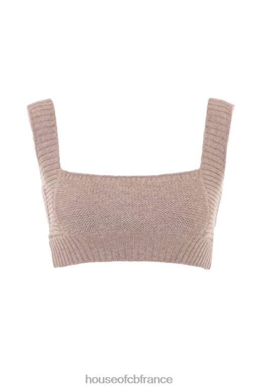 House of CB bralette en laine naturelle d\'orge adhara N888H649 vêtements