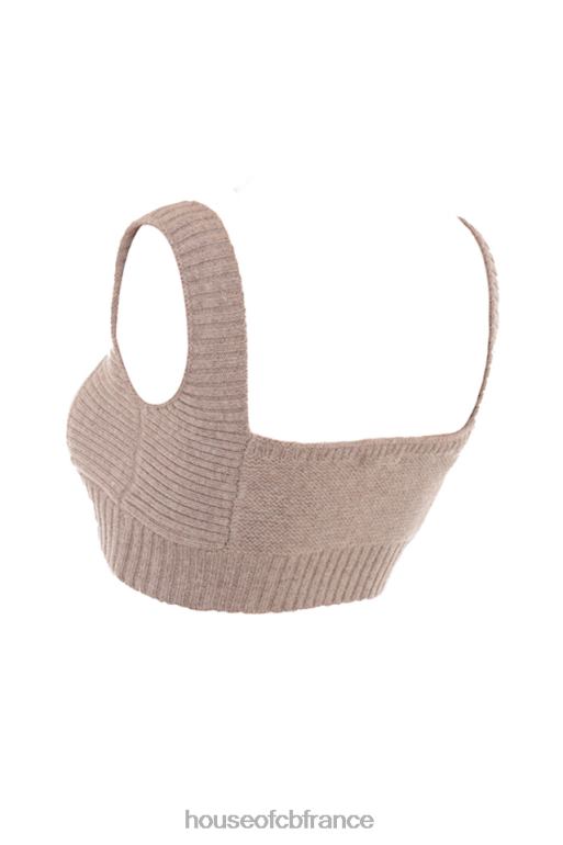House of CB bralette en laine naturelle d\'orge adhara N888H649 vêtements