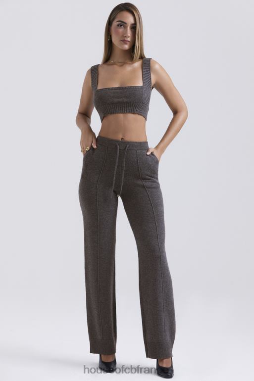 House of CB bralette sia en cachemire mélangé anthracite N888H647 vêtements