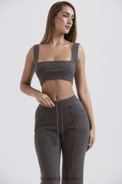 House of CB bralette sia en cachemire mélangé anthracite N888H647 vêtements