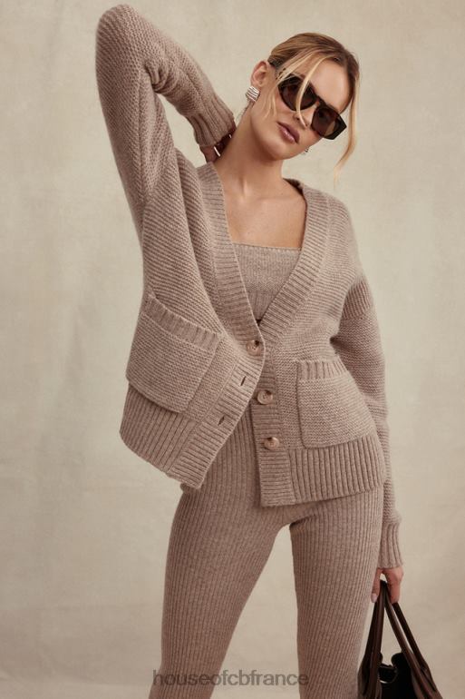 House of CB alara orge cardigan en laine naturelle épaisse N888H648 vêtements