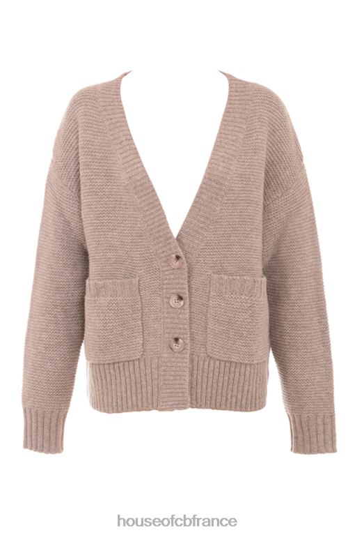 House of CB alara orge cardigan en laine naturelle épaisse N888H648 vêtements