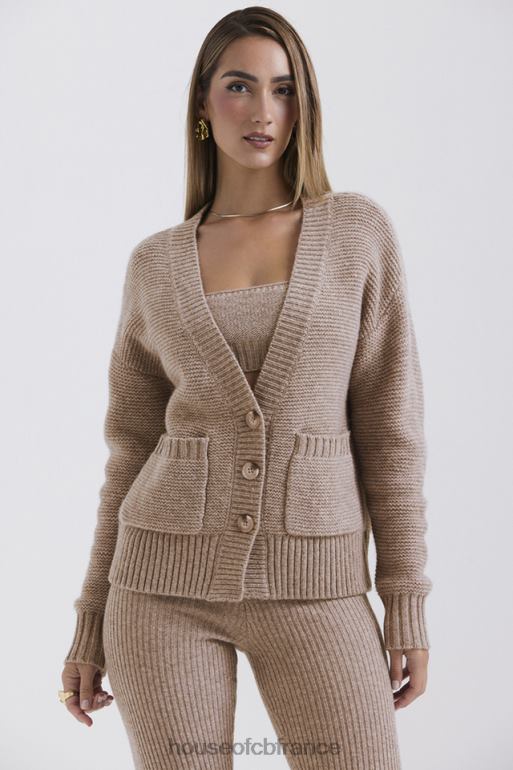 House of CB alara orge cardigan en laine naturelle épaisse N888H648 vêtements
