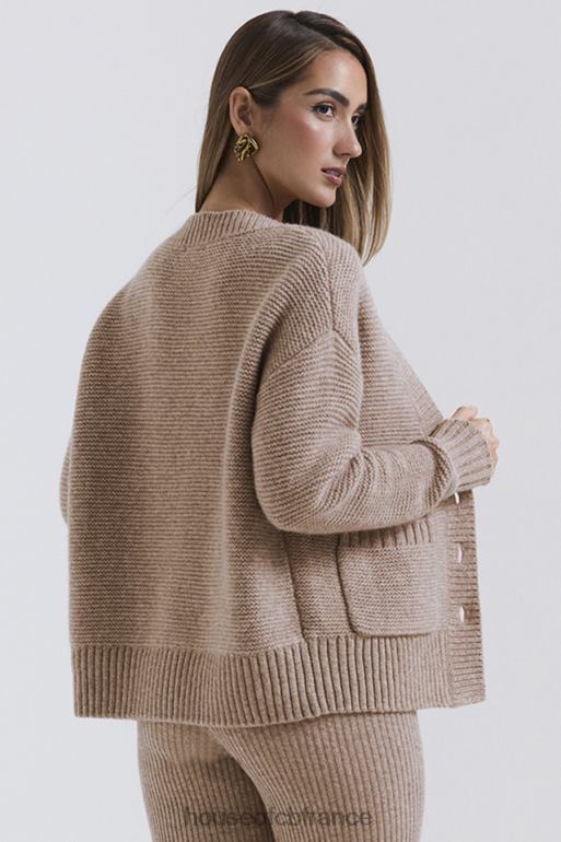 House of CB alara orge cardigan en laine naturelle épaisse N888H648 vêtements