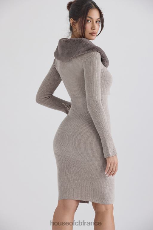 House of CB cardigan cachemire beige dahlia N888H694 vêtements
