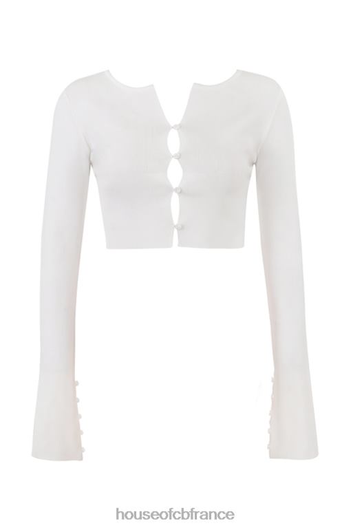 House of CB cardigan court ivoire eloise N888H712 vêtements
