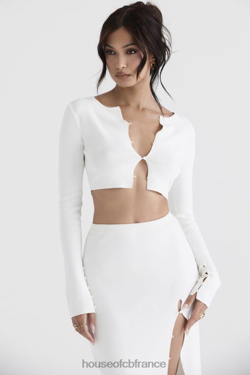 House of CB cardigan court ivoire eloise N888H712 vêtements