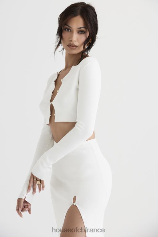 House of CB cardigan court ivoire eloise N888H712 vêtements