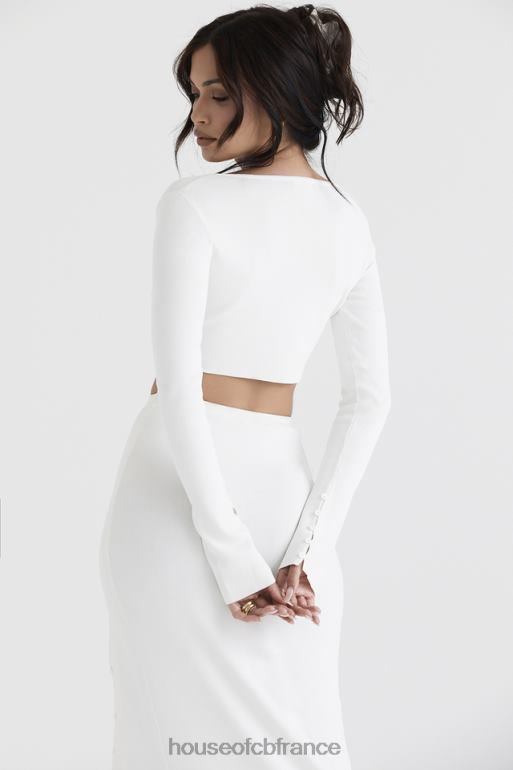 House of CB cardigan court ivoire eloise N888H712 vêtements