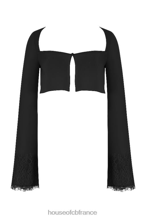 House of CB cardigan court noir tara N888H729 vêtements