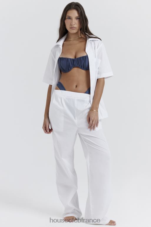 House of CB chemise oversize blanche maiko N888H671 vêtements