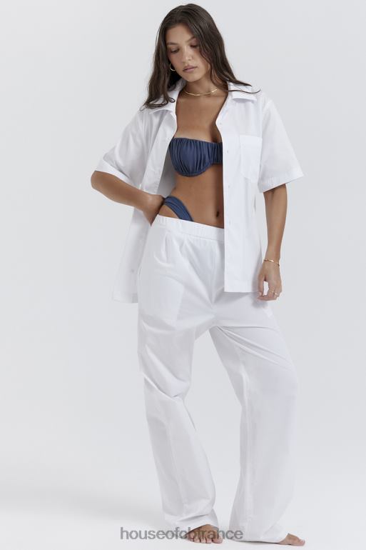 House of CB chemise oversize blanche maiko N888H671 vêtements