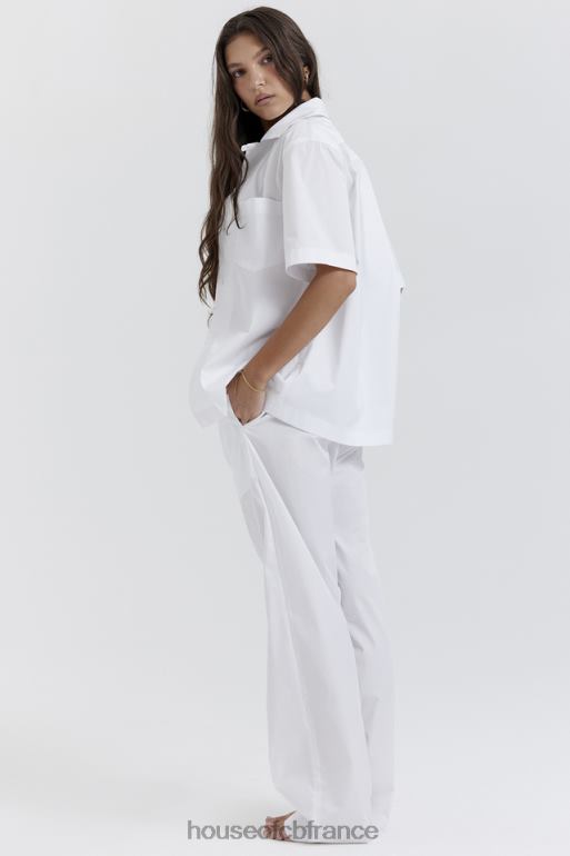 House of CB chemise oversize blanche maiko N888H671 vêtements