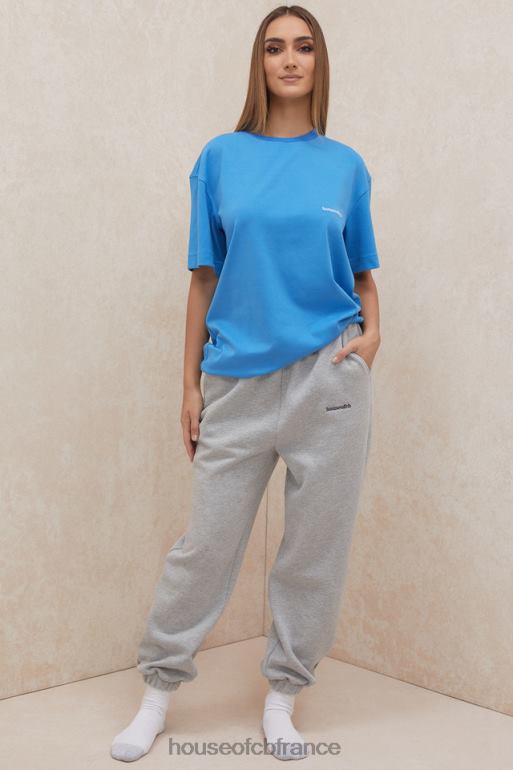 House of CB t-shirt oversize en jersey de coton bleu Quinn N888H788 vêtements