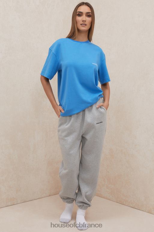 House of CB t-shirt oversize en jersey de coton bleu Quinn N888H788 vêtements