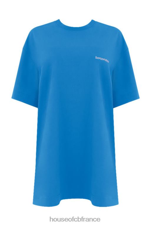 House of CB t-shirt oversize en jersey de coton bleu Quinn N888H788 vêtements