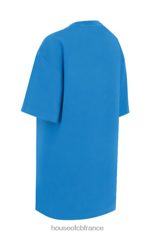 House of CB t-shirt oversize en jersey de coton bleu Quinn N888H788 vêtements