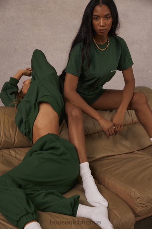 House of CB t-shirt oversize en jersey de coton vert Quinn N888H789 vêtements