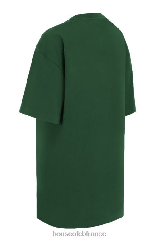 House of CB t-shirt oversize en jersey de coton vert Quinn N888H789 vêtements