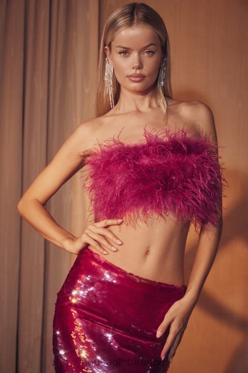 House of CB Fenella - bandeau bordé de rose vif N888H698 vêtements