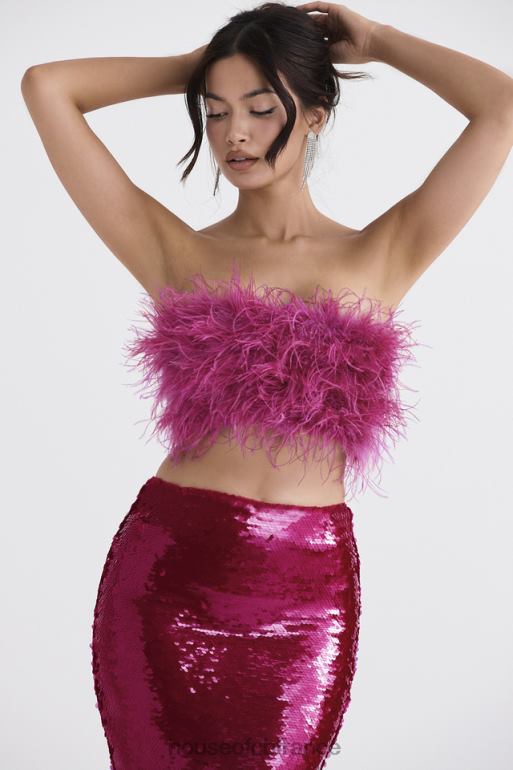 House of CB Fenella - bandeau bordé de rose vif N888H698 vêtements