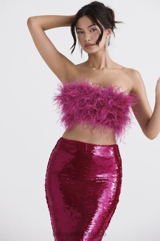 House of CB Fenella - bandeau bordé de rose vif N888H698 vêtements