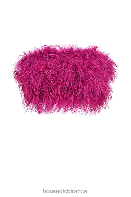 House of CB Fenella - bandeau bordé de rose vif N888H698 vêtements