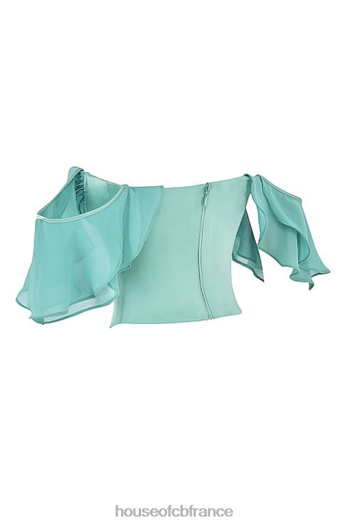 House of CB Isabella Jade - Corset à manches volantées N888H47 vêtements