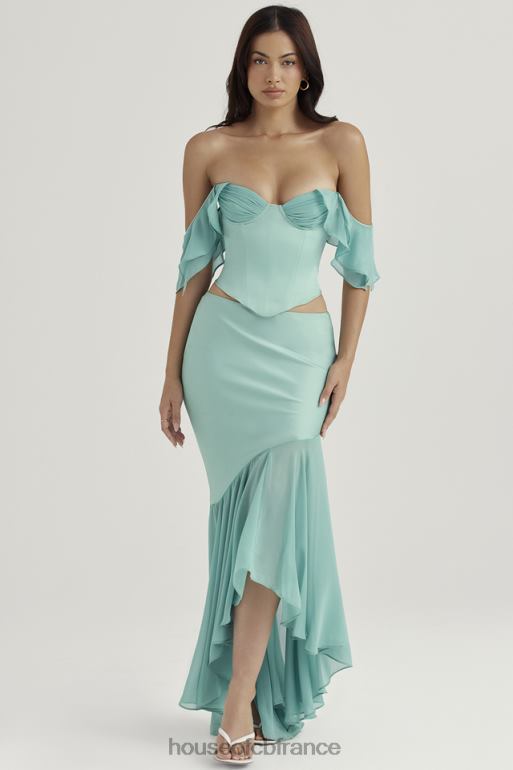 House of CB Isabella Jade - Corset à manches volantées N888H47 vêtements