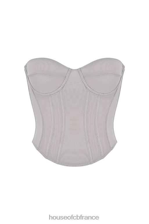 House of CB corset à armatures demi gris N888H51 vêtements