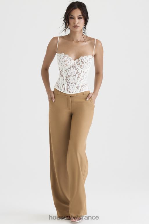 House of CB corset à armatures en dentelle ivoire Mila N888H42 vêtements