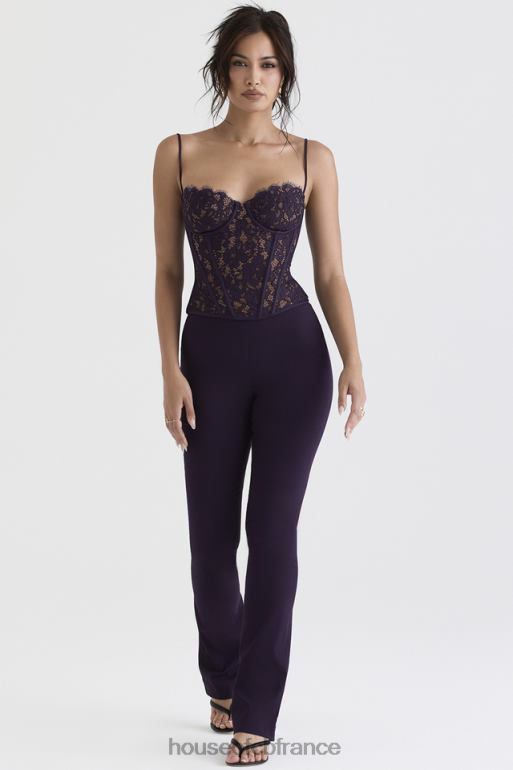 House of CB corset à armatures en dentelle mila night shade N888H43 vêtements