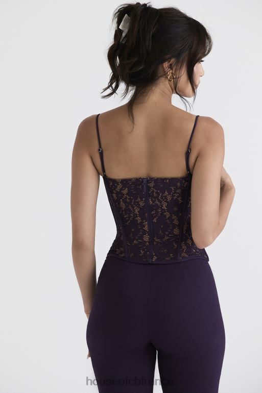 House of CB corset à armatures en dentelle mila night shade N888H43 vêtements