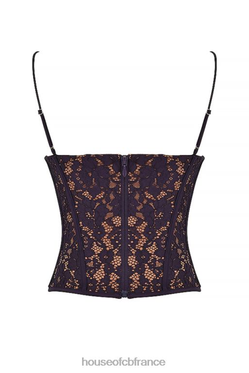 House of CB corset à armatures en dentelle mila night shade N888H43 vêtements